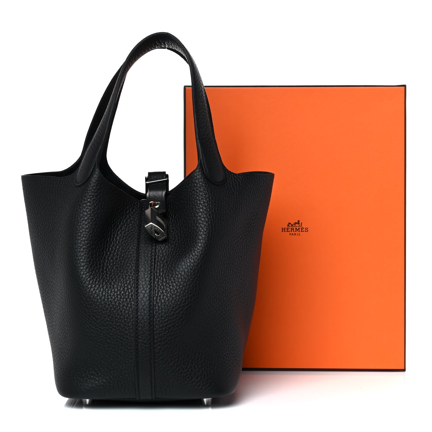 Hermes Taurillon Clemence Picotin Lock 18 PM Black 9 of 9