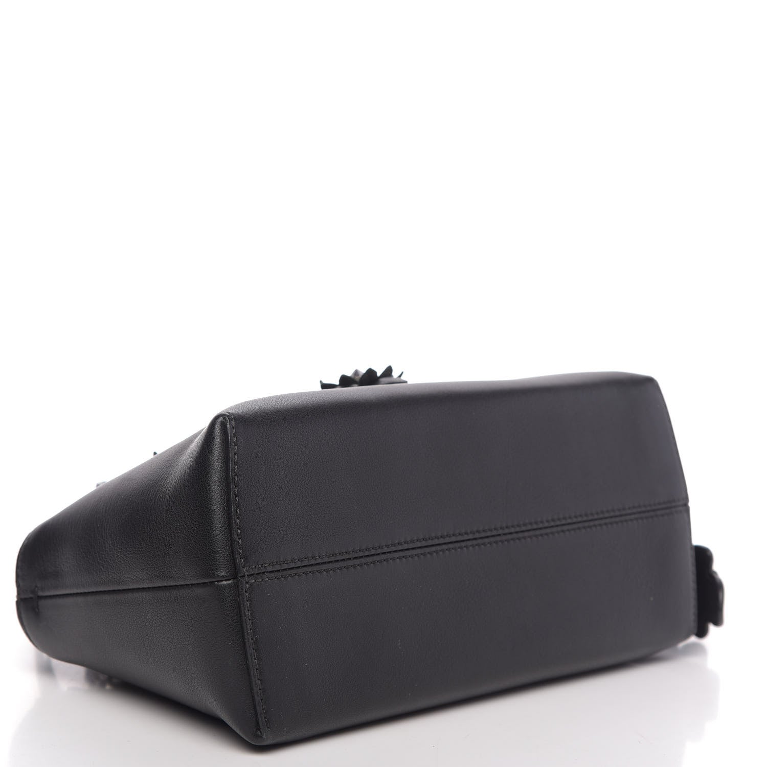 Fendi Vitello Dolce Flowerland Croc Tail Medium By The Way Boston Bag Black 4 of 9