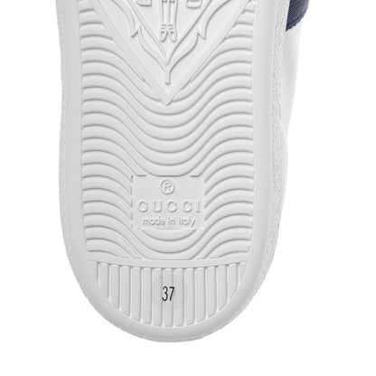 Gucci Calfskin Ayers Blind For Love Embroidered Womens Ace Sneakers 37 White 6 of 9