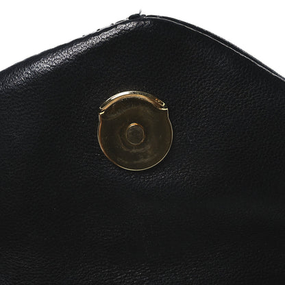 Saint Laurent Lambskin Monogram Loulou Puffer Pouch Clutch Black 13 of 13