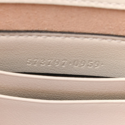 Gucci Textured Calfskin Web Mini Rajah Slim Flap Shoulder Bag Mystic White 7 of 10