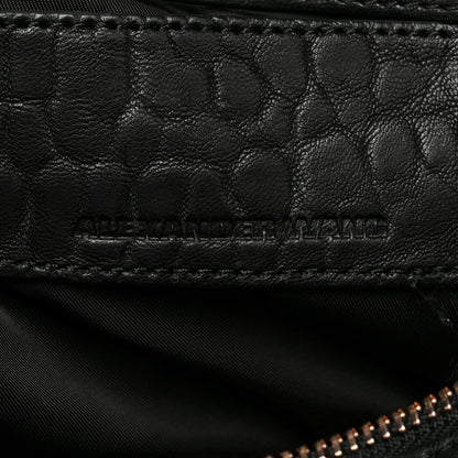 Alexander Wang Pebbled Lambskin Rockie Black Rose Gold Hardware 5 of 16