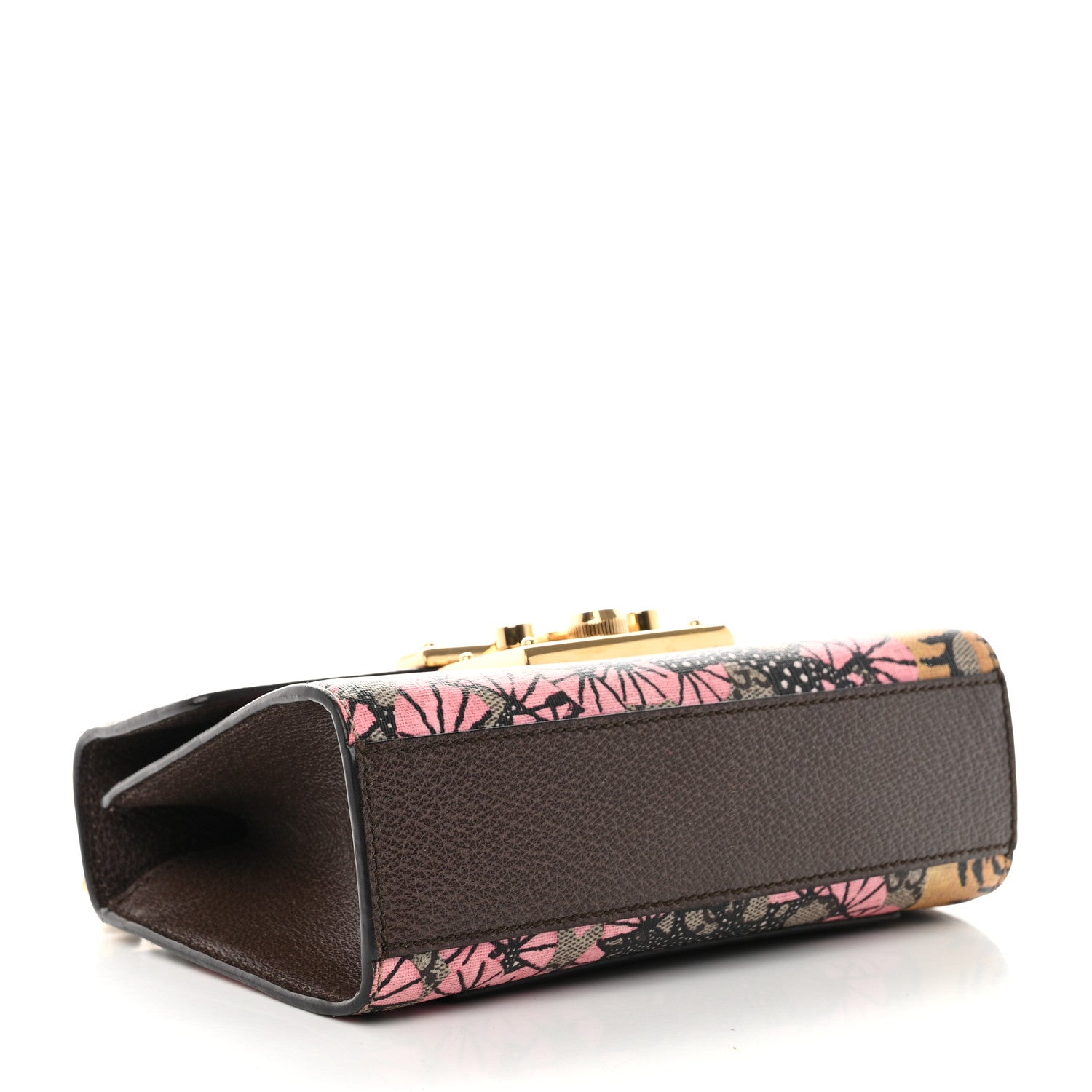 Gucci GG Supreme Monogram Bengal Small Padlock Shoulder Bag Beige Pink 3 of 14