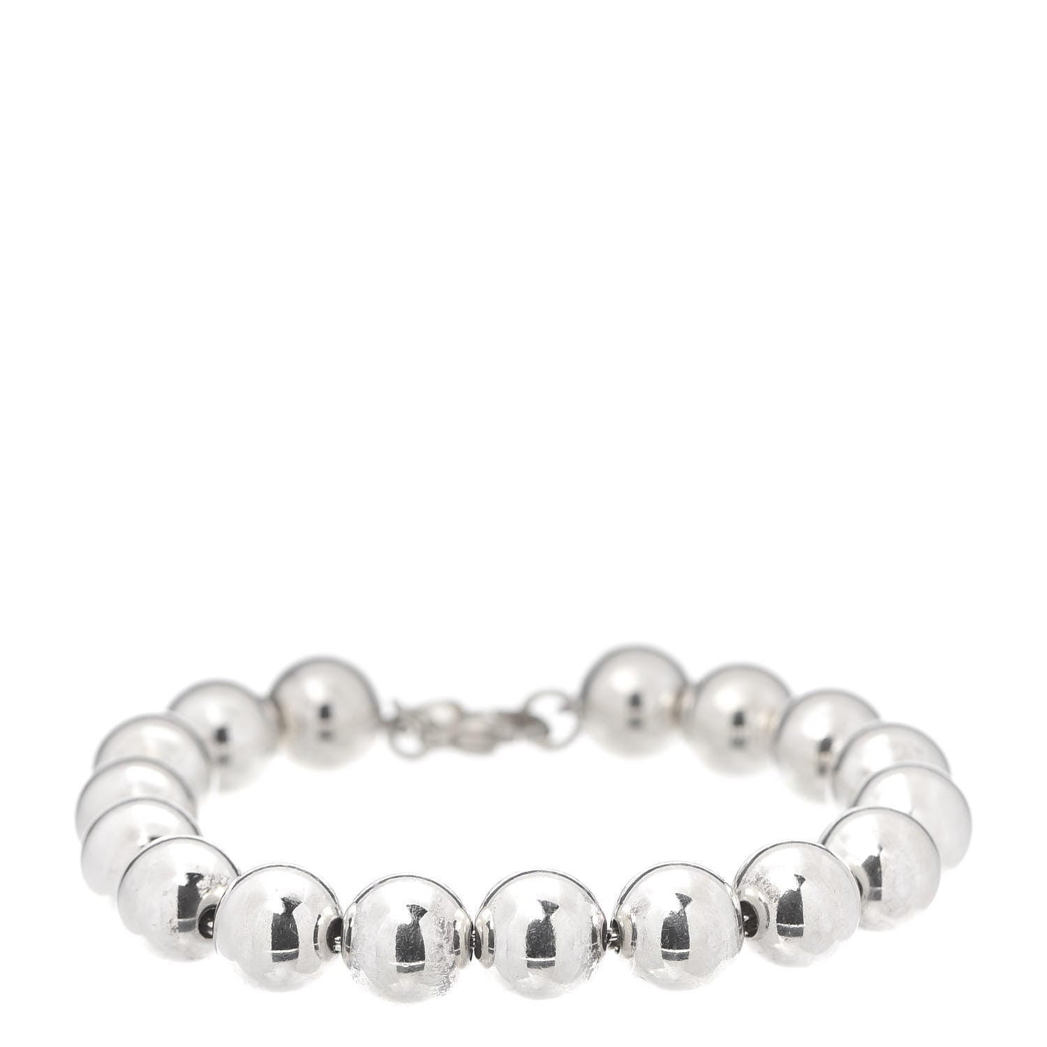 Tiffany Sterling Silver 10mm HardWear Ball Bracelet 1 of 6