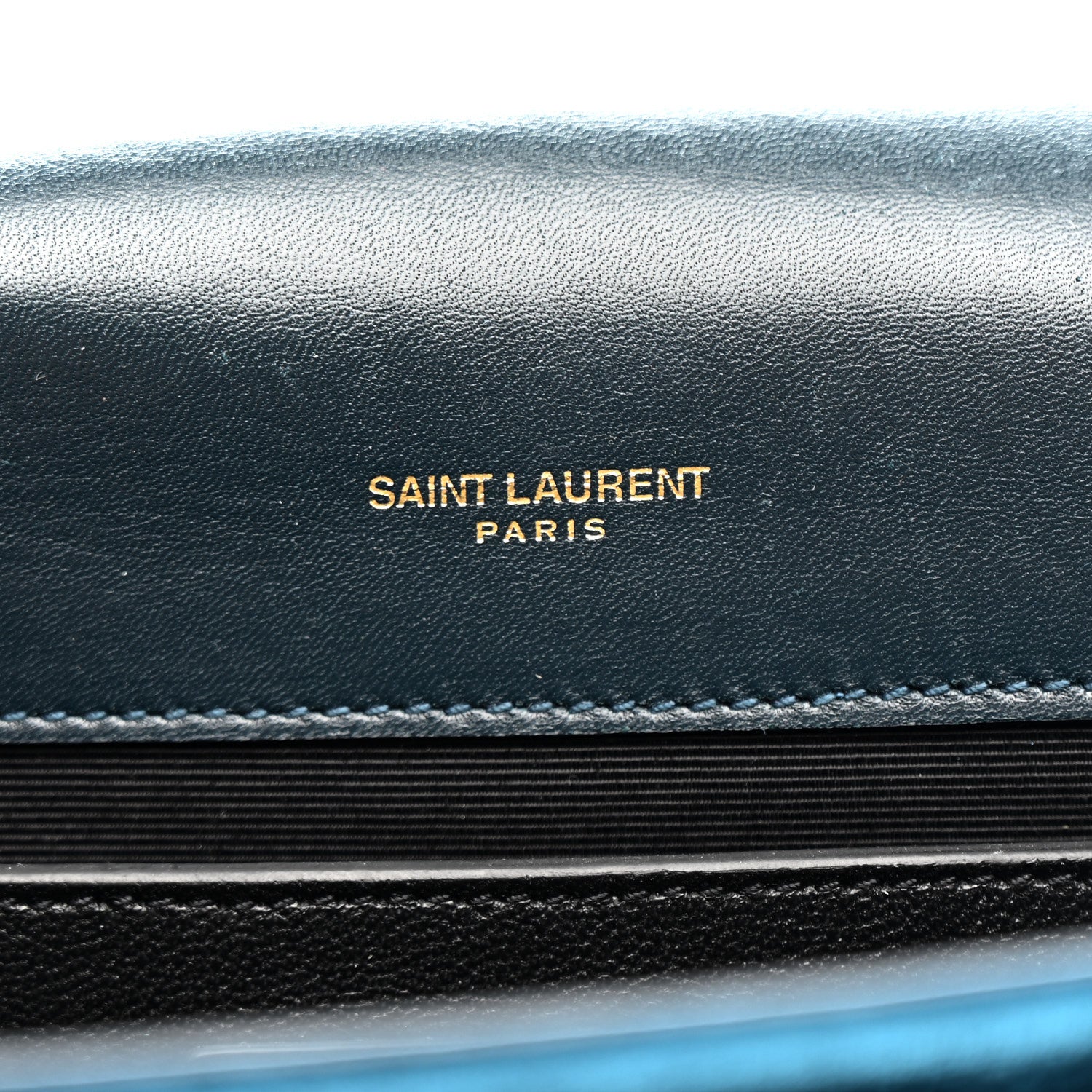Saint Laurent Velvet Small Classic Monogram Kate Tassel Satchel Blue 6 of 21