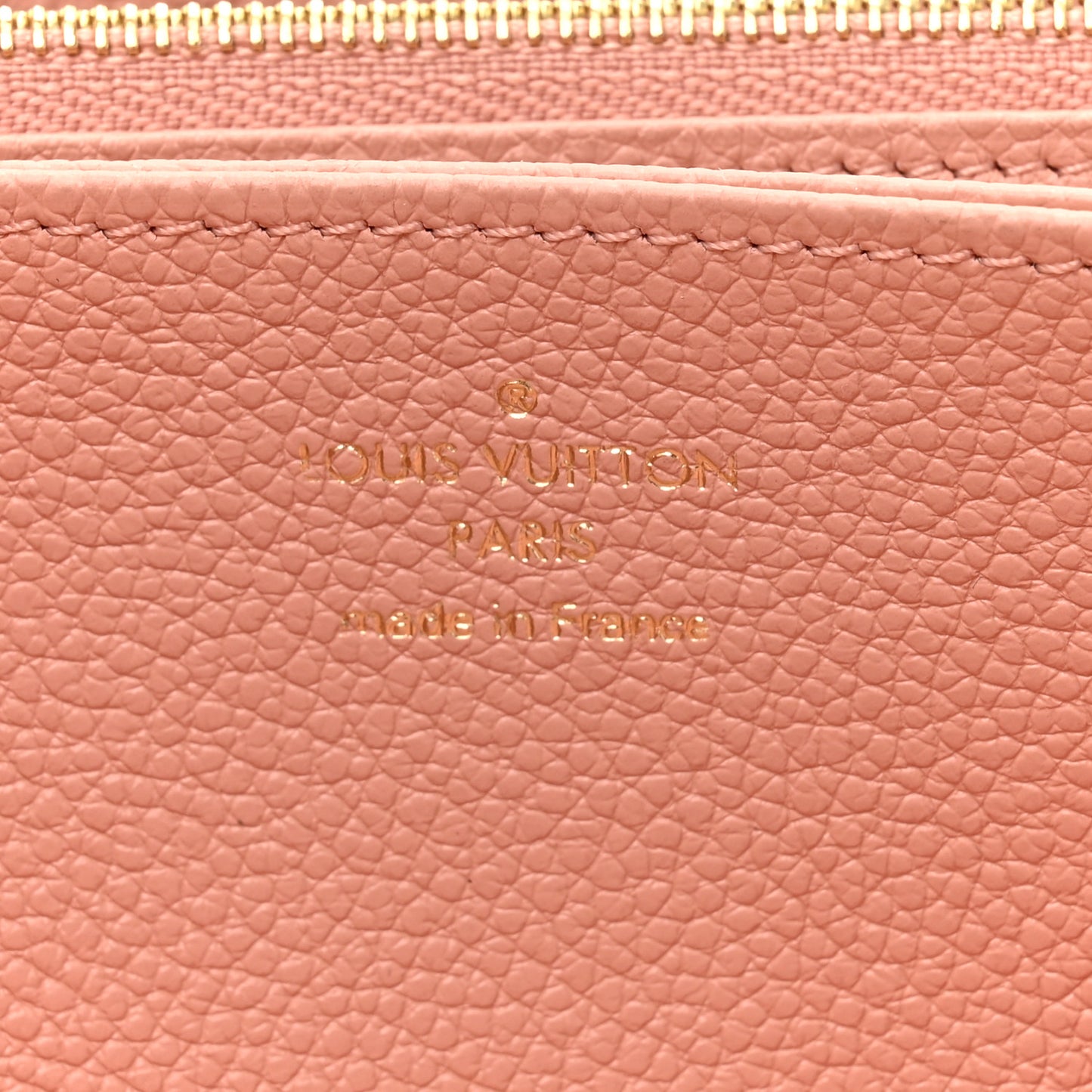 Empreinte Monogram Giant Zippy Wallet Rose Trianon Creme