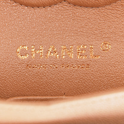 Chanel Iridescent Caviar Quilted Small Double Flap Beige 6 of 10