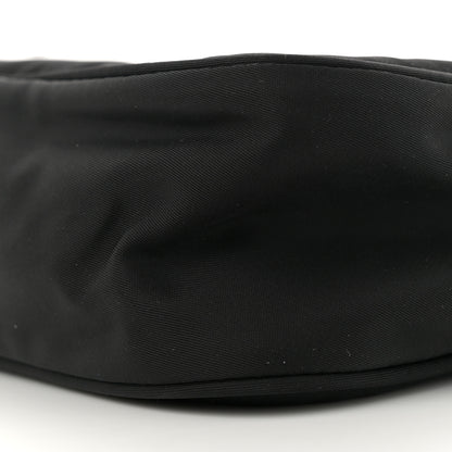 Prada Re-Nylon Vela Saffiano Pocket Double Zip Shoulder Bag Black 10 of 10