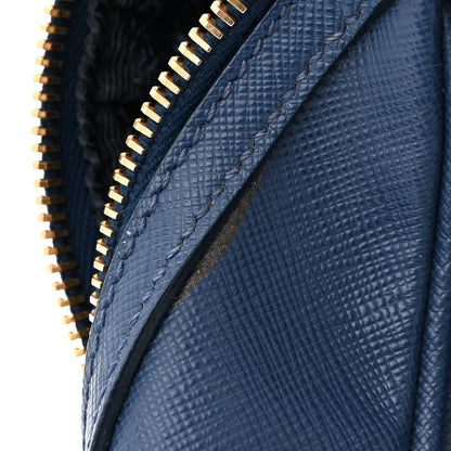 Prada Saffiano Lux Bowler Blue 17 of 17