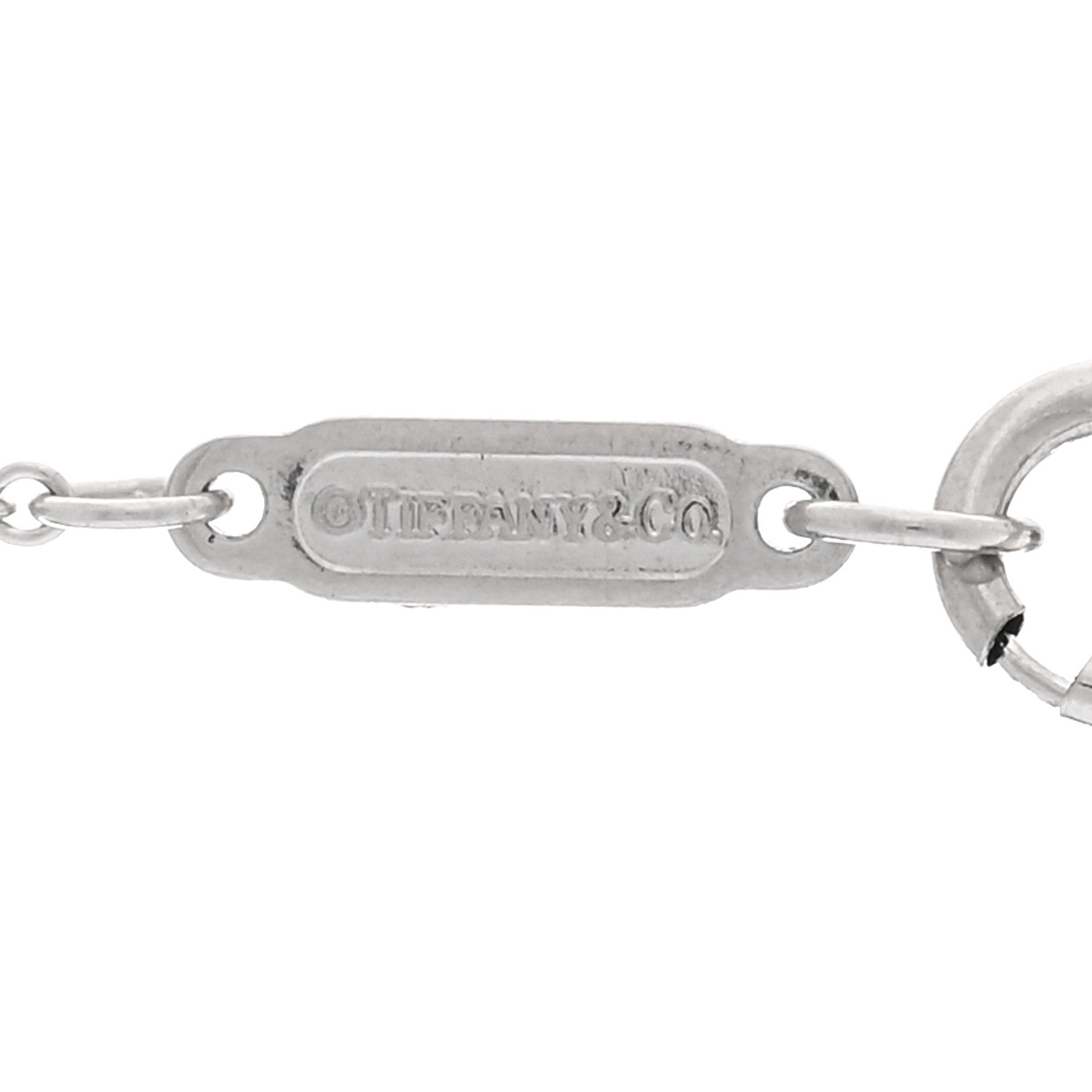 Tiffany Platinum Diamond Bow Pendant Necklace 4 of 5