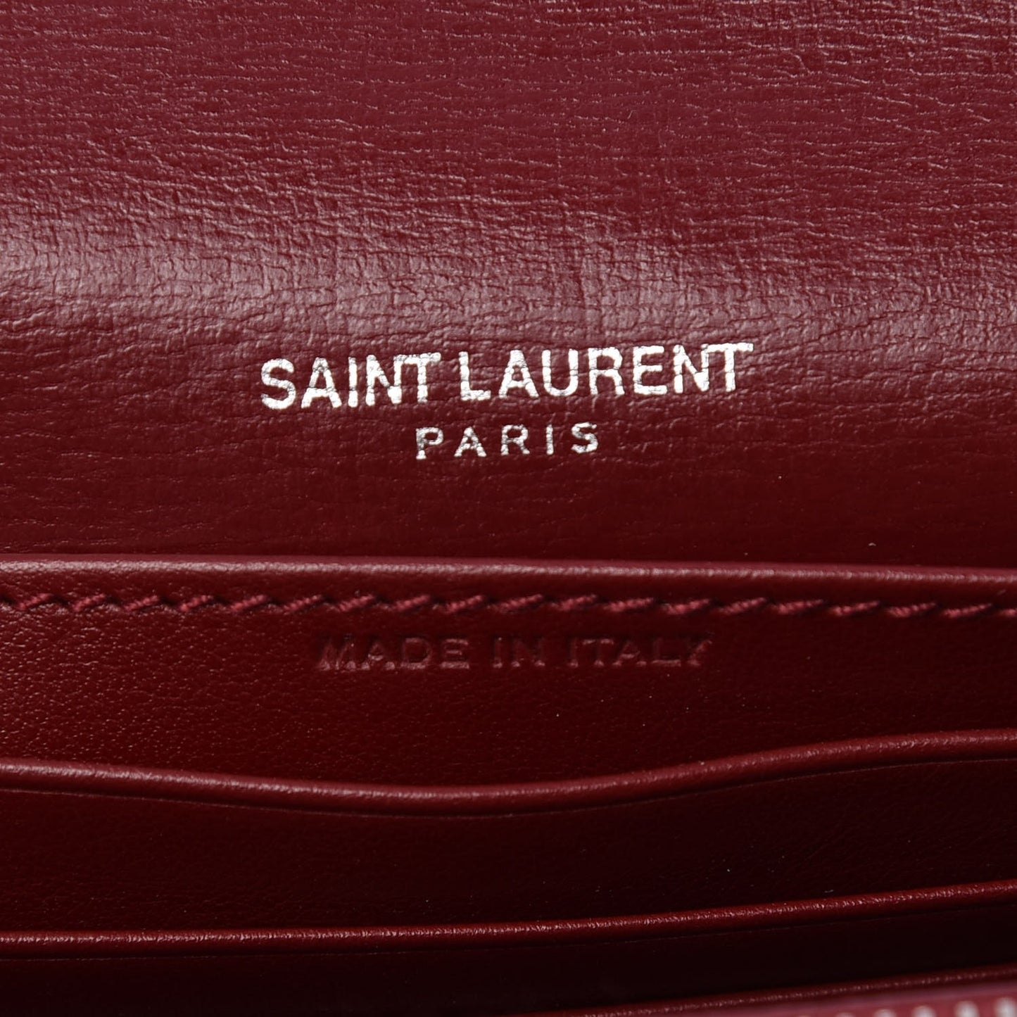 Calfskin Monogram Sunset Chain Wallet Palissandre