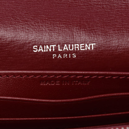 Saint Laurent Calfskin Monogram Sunset Chain Wallet Palissandre 8 of 8