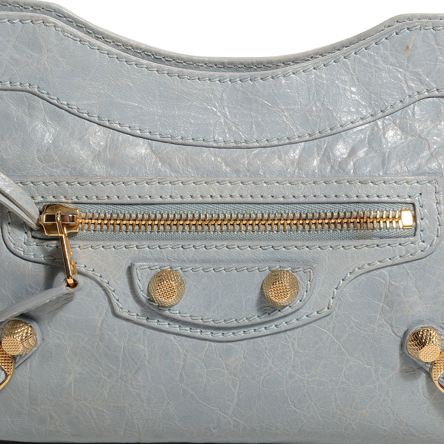Balenciaga Agneau Giant 12 Gold Hardware Hip Bleu Acier 3 of 11
