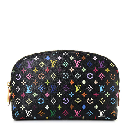 Louis Vuitton Monogram Multicolor Cosmetic Pouch Black Grenade 1 of 6
