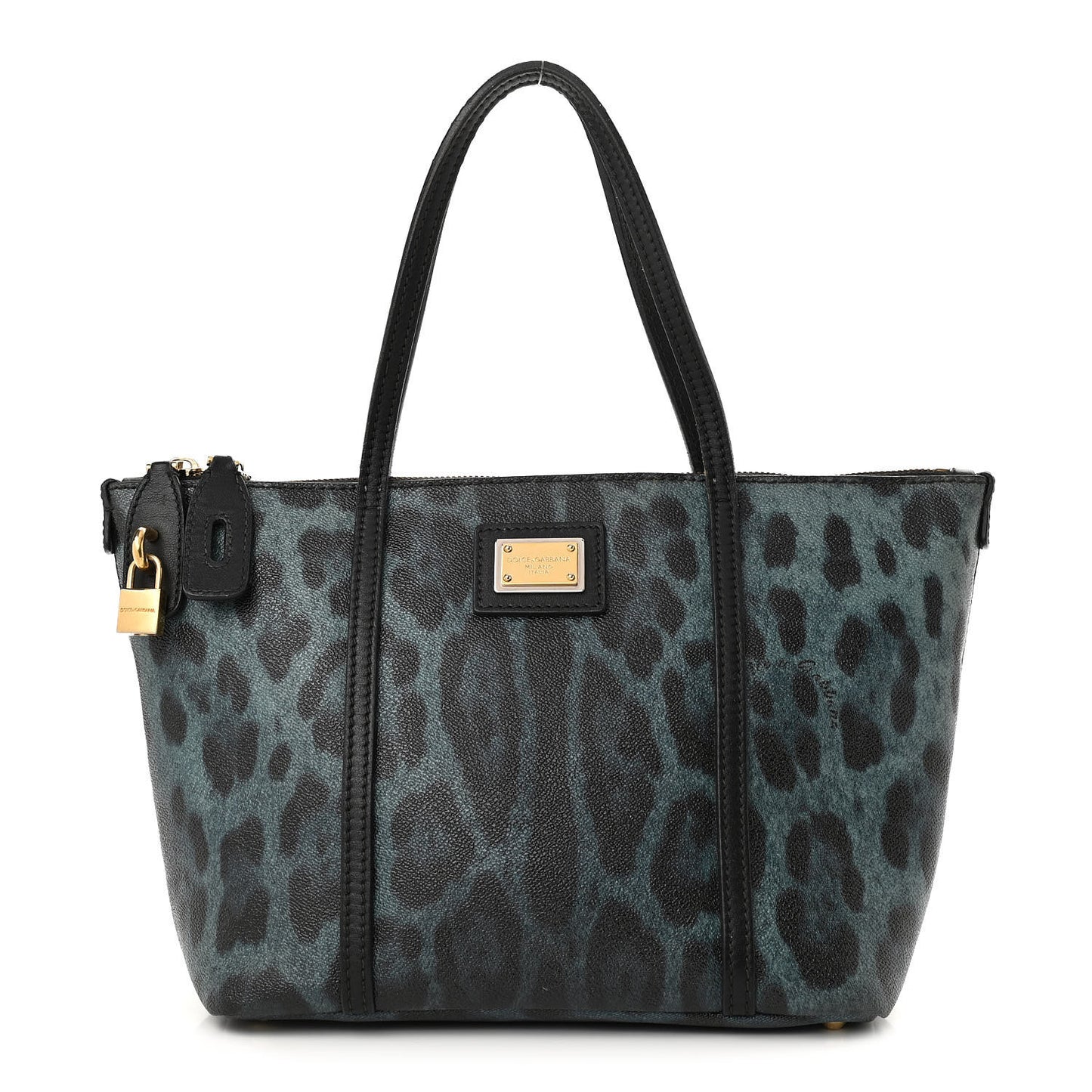 Coated Canvas Leopard Print Miss Escape Tote