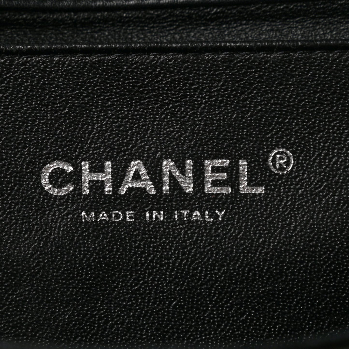 Patent Quilted Clutch with Chain Flap Black