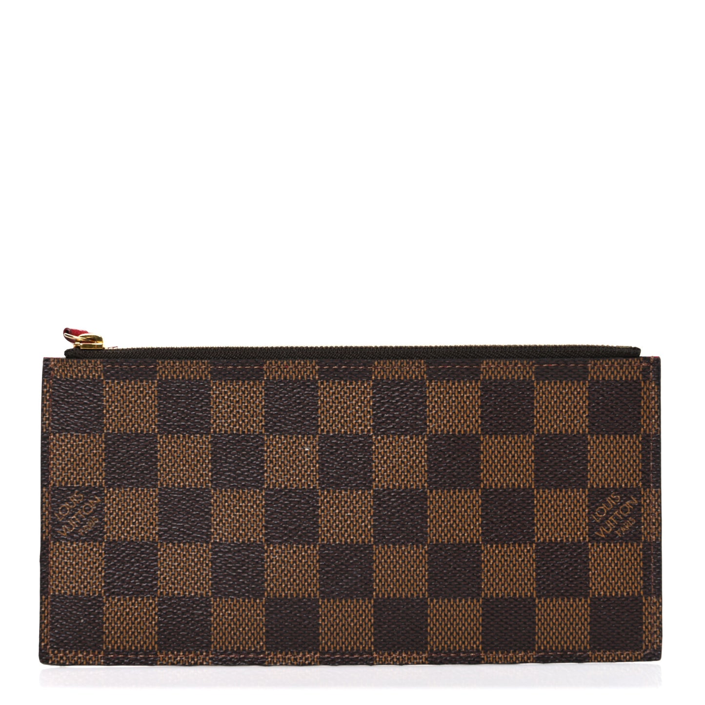 Damier Ebene Felicie Chain Wallet Zippered Insert