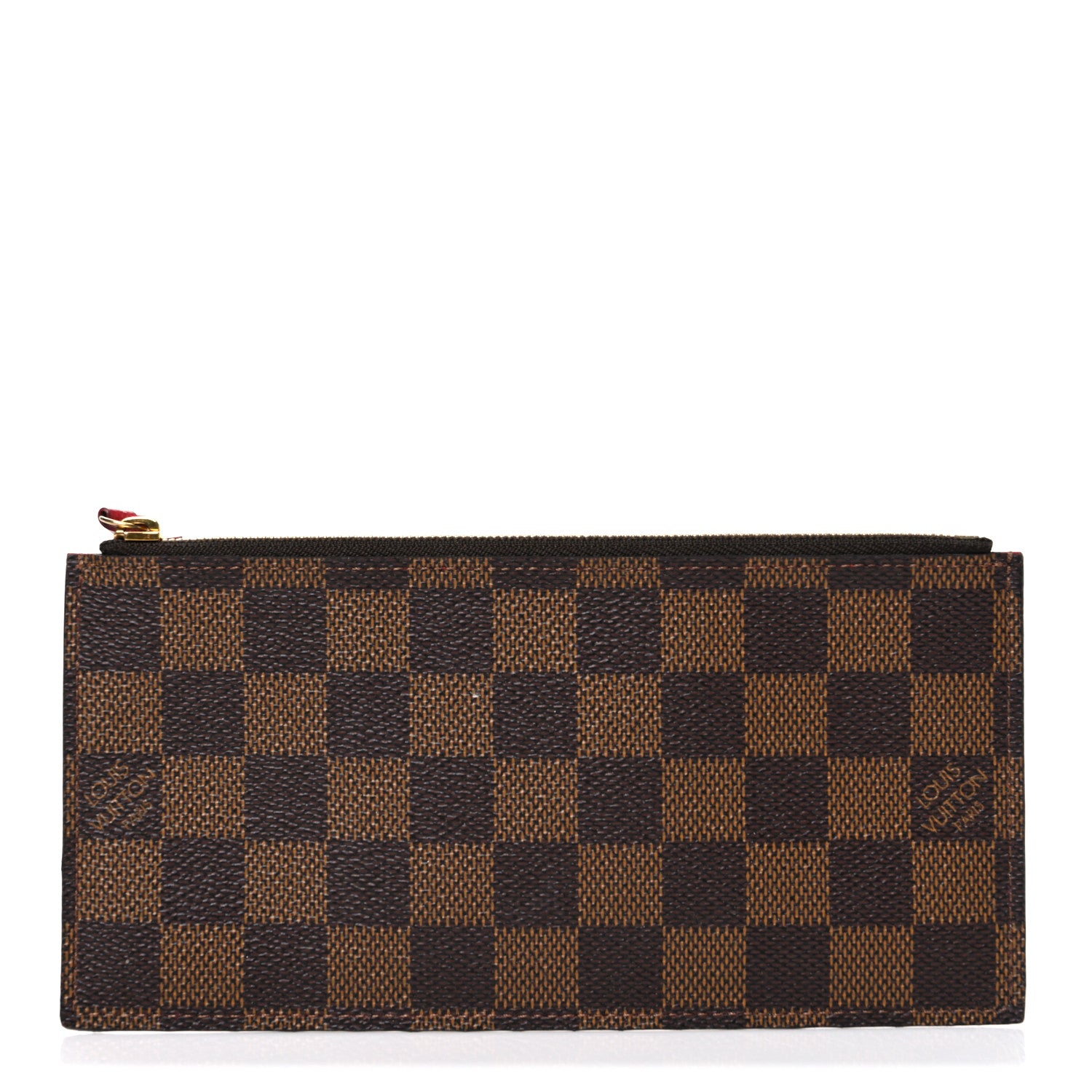 Louis Vuitton Damier Ebene Felicie Chain Wallet Zippered Insert 1 of 6