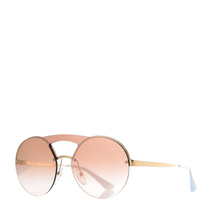 Prada Round Gradient Sunglasses SPR 65T Gold 1 of 8
