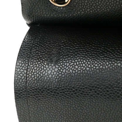 Chanel Caviar Quilted Jumbo Double Flap Dark Grey 9 of 12