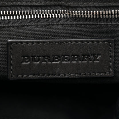 Burberry Mega Check Grainy Calfskin Small Gowan Messenger Bag Black 6 of 11
