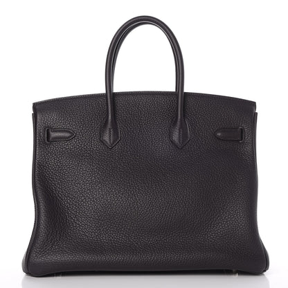 Hermes Taurillon Clemence Birkin 35 Prunoir 5 of 31