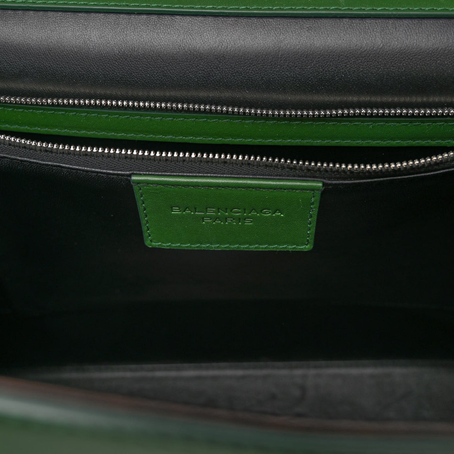 Veau Le Dix M Cartable Shoulder Bag Green