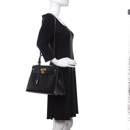 Hermes Box Kelly Sellier 32 Black 2 of 20