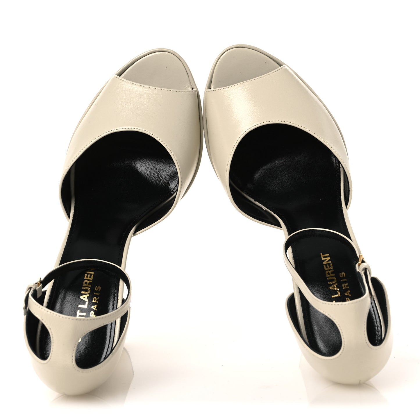 Lambskin Jodie Platform Sandals 39.5 Pearl