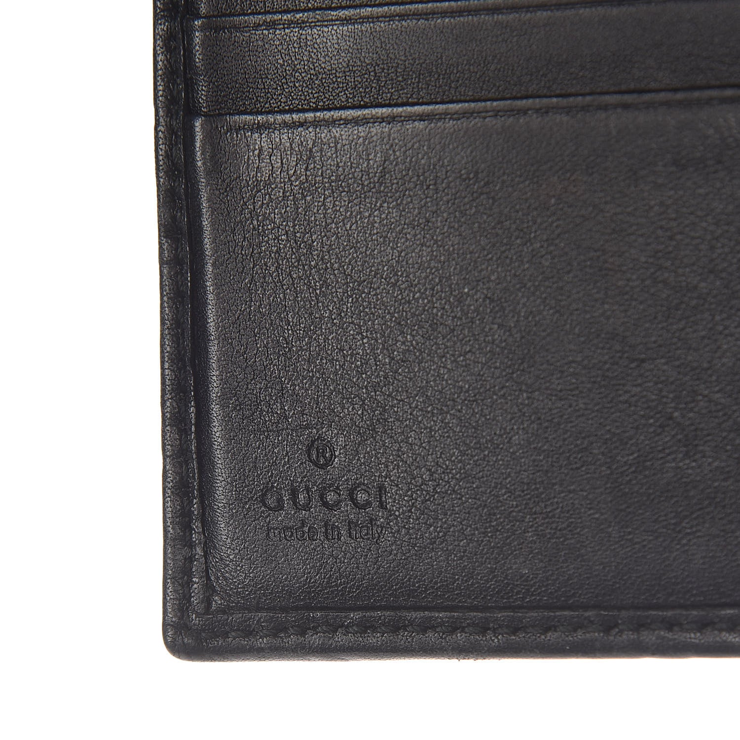 Gucci Guccissima Twins French Wallet Black 6 of 6