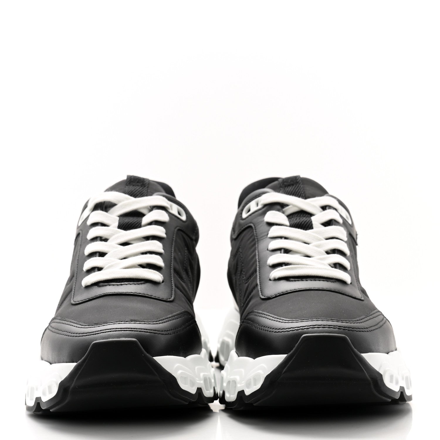 Hermes Parachute Fabric Calfskin Impulse Sneakers 40 Black 2 of 9