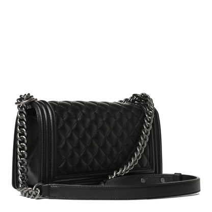 Chanel Caviar Quilted Medium Boy Flap Black 3 of 13