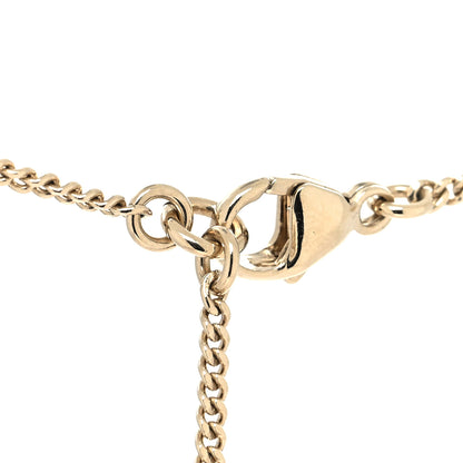 Chanel Metal Lambskin CC Flap Bag Necklace Gold Black 4 of 5