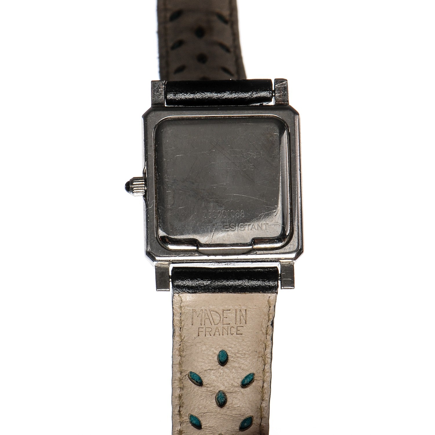 Tiffany Stainless Steel Alligator 24mm Atlas Square Quartz Watch 5 of 10