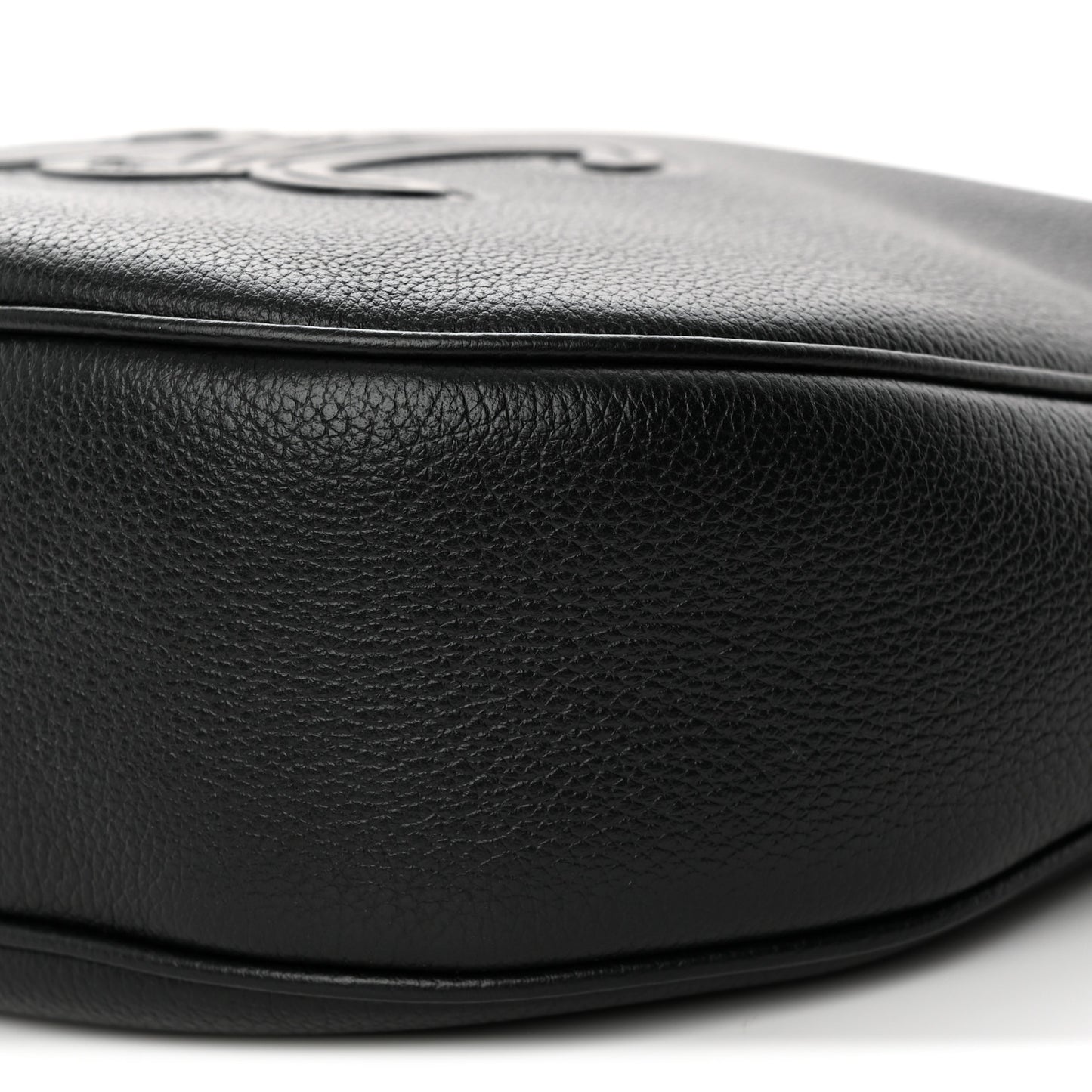 Supple Calfskin Cuir Triomphe Small Heloise Shoulder Bag Black
