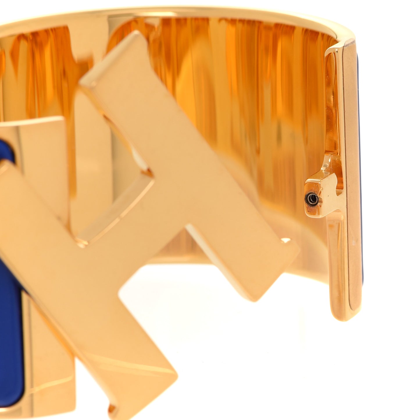 Enamel Extra Wide Clic Clac H Bracelet PM Bleu Royal