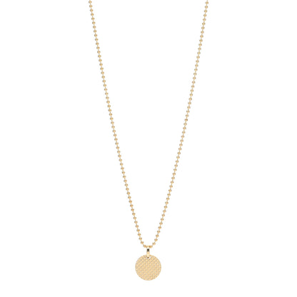 Tiffany 18K Yellow Gold Point Circle Pendant Necklace 1 of 4