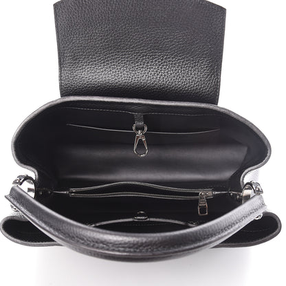 Louis Vuitton Metallic Taurillon Capucines MM Anthracite 5 of 9