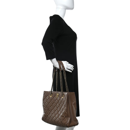 Chanel Calfskin Quilted Perfect Edge Tote Brown 3 of 23