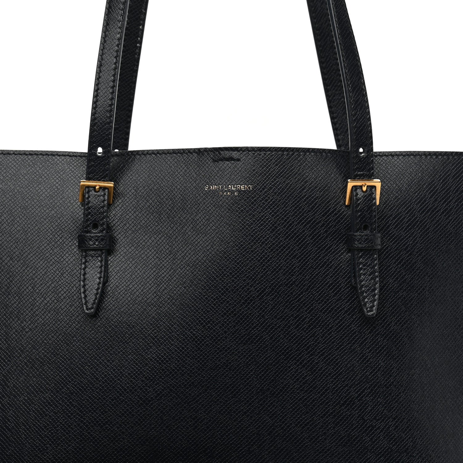 Saint Laurent Calfskin Large Shopping Tote Deep Marine 8 of 13