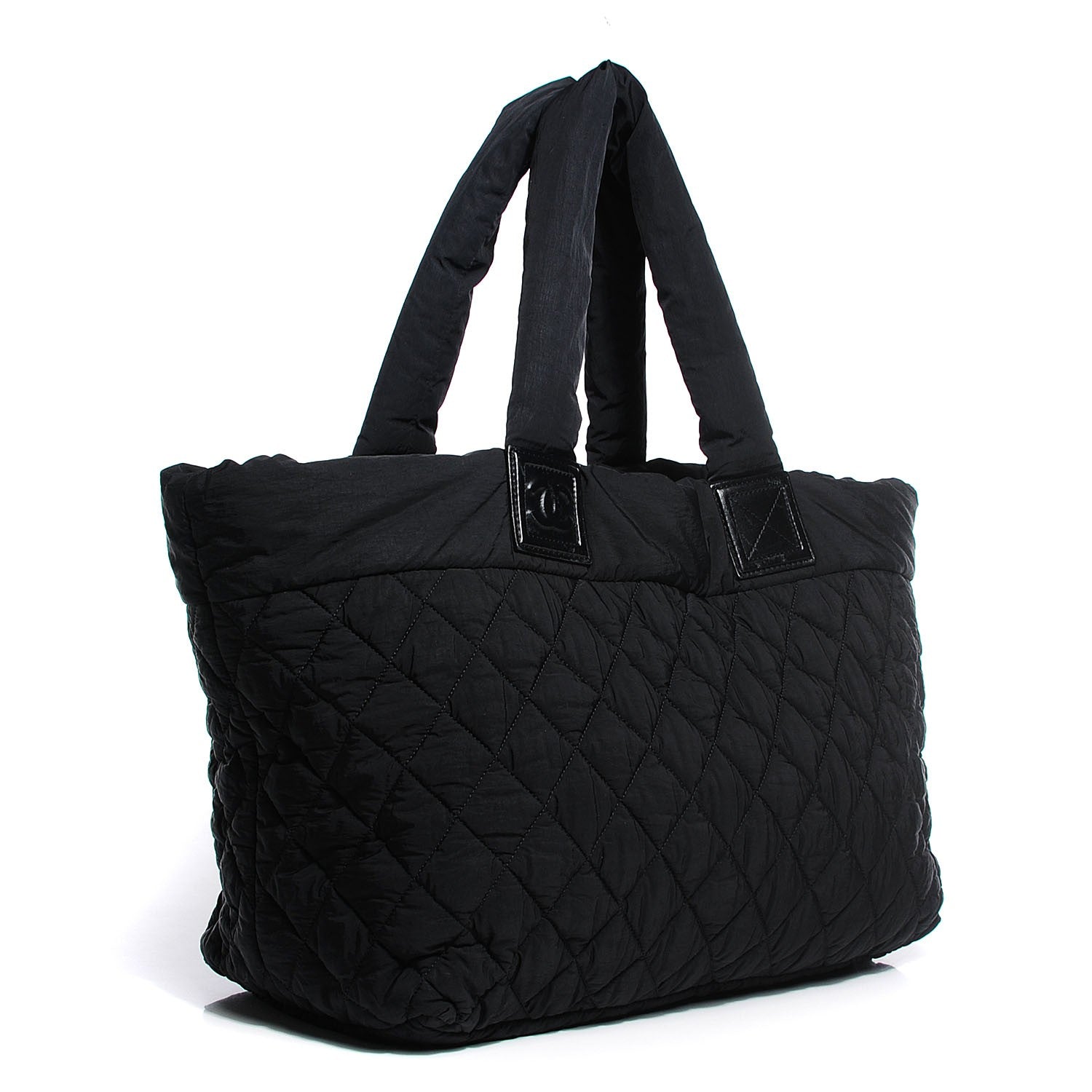 Chanel Nylon Quilted Large Coco Cocoon Tote Black 3 of 7