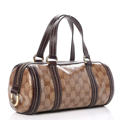 Gucci Crystal Monogram Duchessa Boston Tote Bag Brown 3 of 10