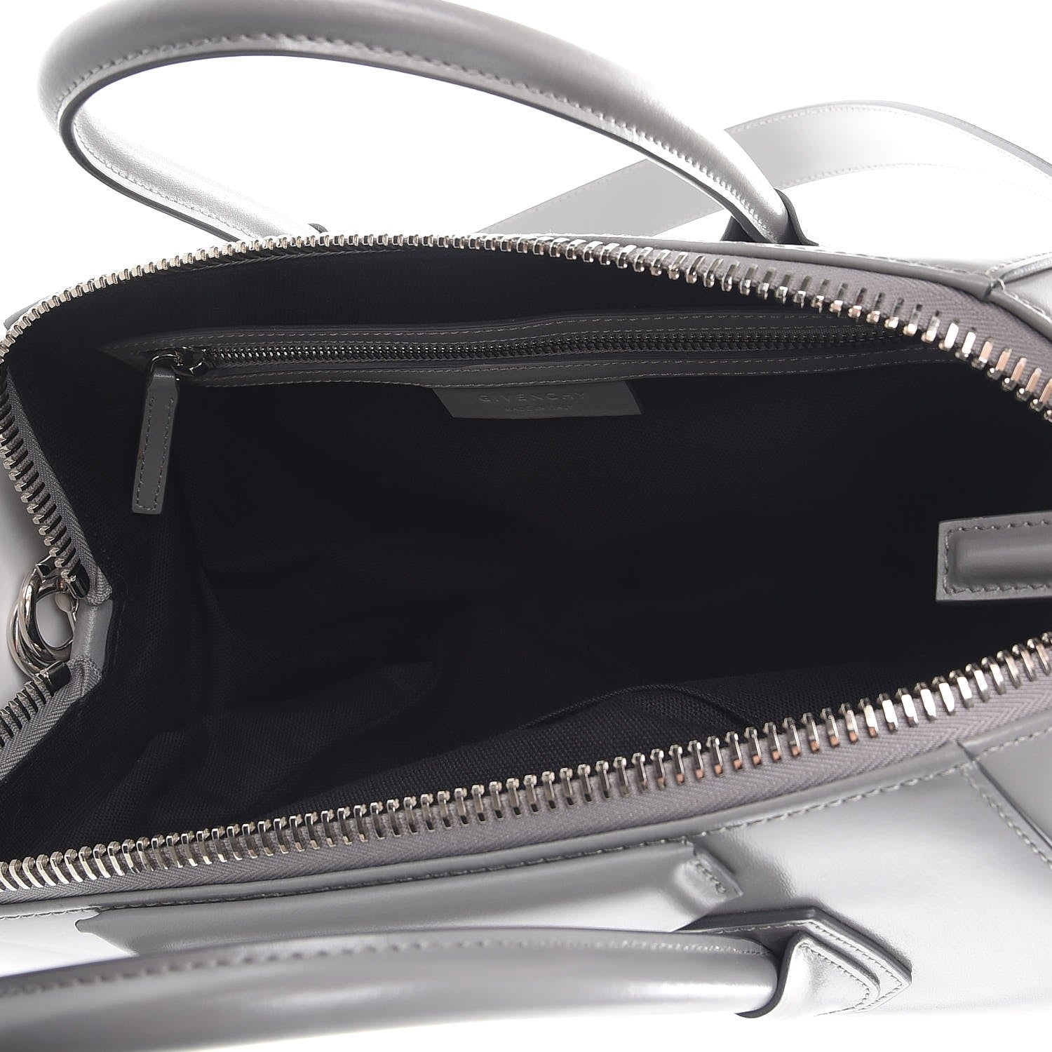 Givenchy Shiny Lord Calfskin Medium Antigona Pearl Grey 8 of 10