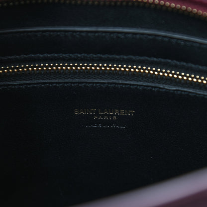 Saint Laurent Smooth Calfskin Small Monogram Cabas Rouge Legion 8 of 9