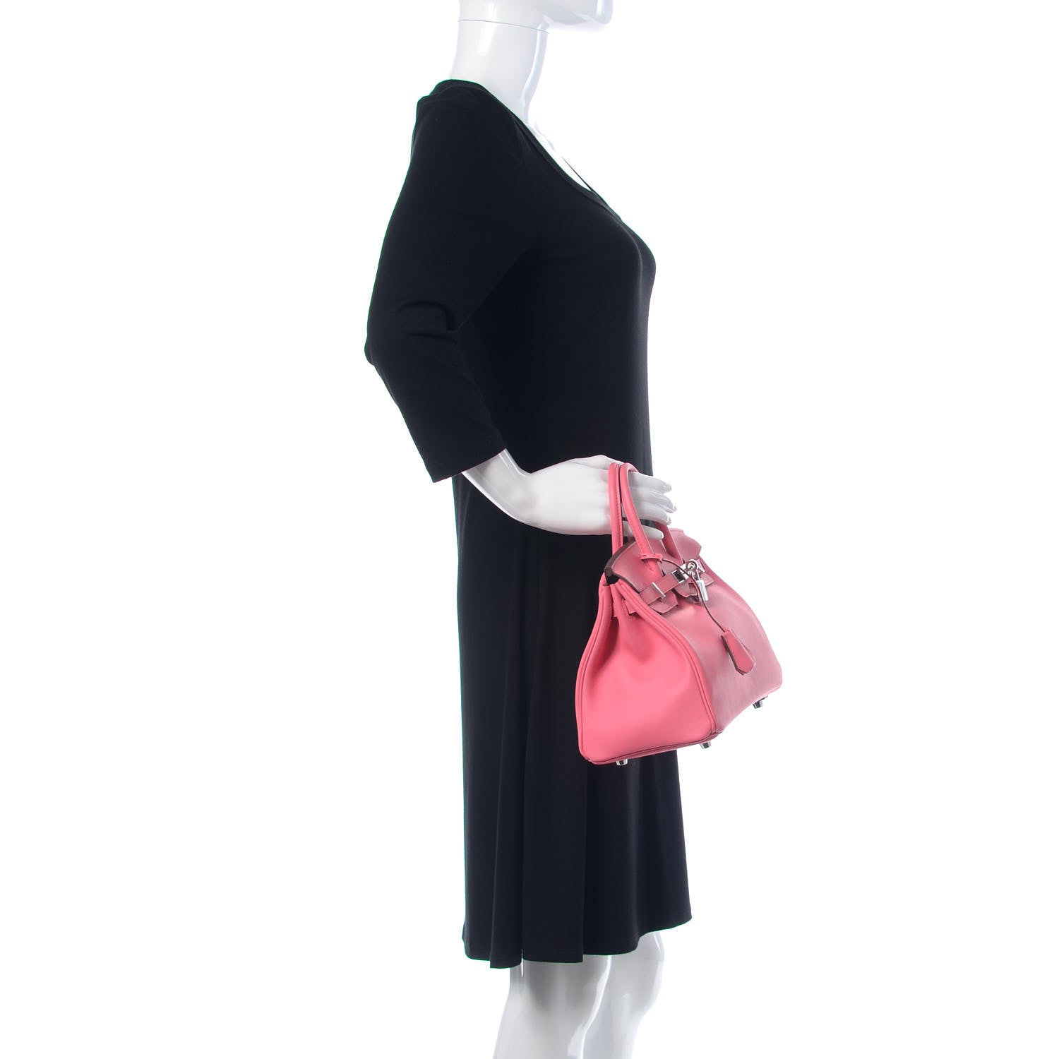 Hermes Swift Birkin 25 Rose Azalee 2 of 34