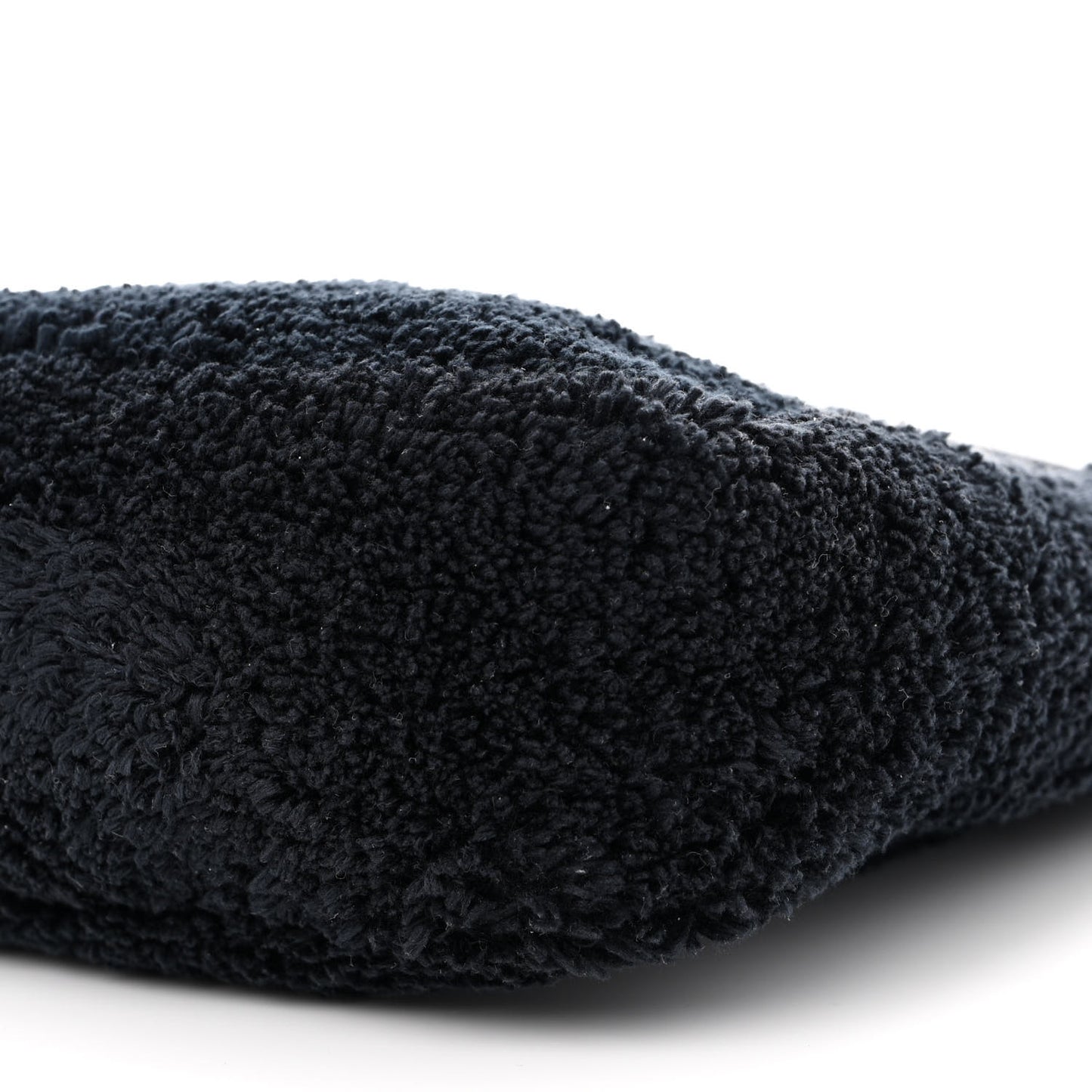 Terry Cloth Mini Re-Edition 2000 Bag Black White