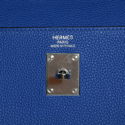 Hermes Togo Kelly Retourne 35 Bleu Electrique 12 of 28