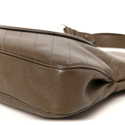 Gucci Sakai Be Green Calfskin Diagonal Stitched Small Blondie Tote Craclet Brown 11 of 11