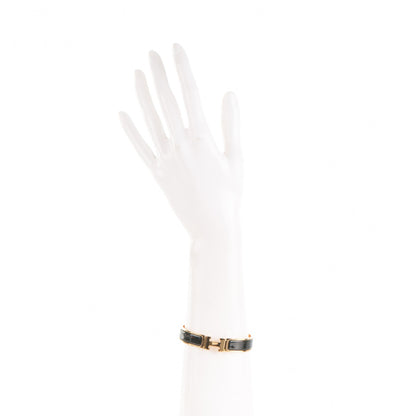 Hermes Enamel Narrow Clic Clac H Bracelet GM Black 2 of 4