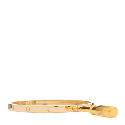 Cartier 18K Yellow Gold 6 Diamond Small LOVE Bracelet 16 3 of 9